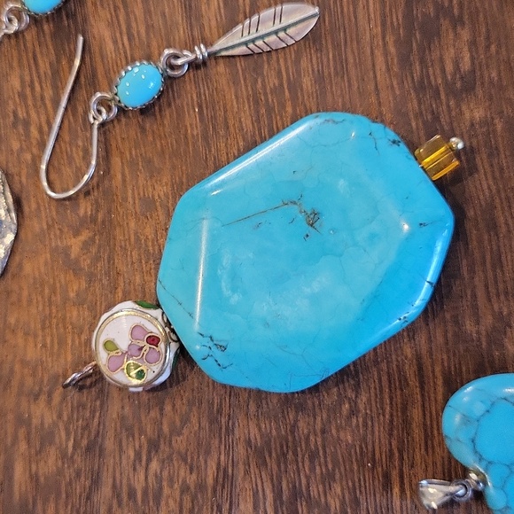 Turquoise, Silver Tone, & Gold Tone Vintage & Contemporary Jewelry Jubilee - Picture 6 of 16
